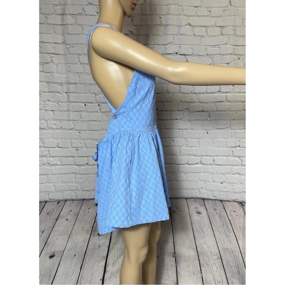 New Free People Va Va Volume Mini Blue Dress Size S